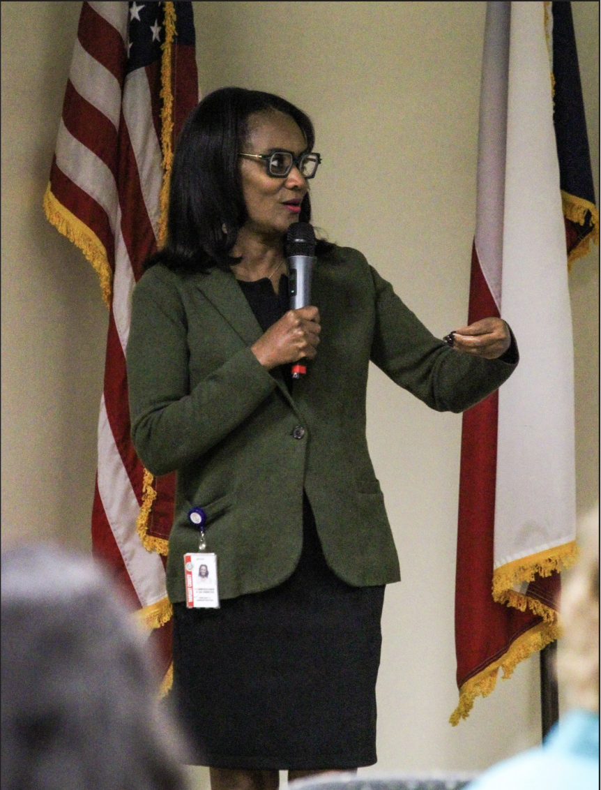 Tarrant County Precinct 2 Commissioner Alisa Simmons inquires about the need
and safety of unique identifiers on voting ballots. 